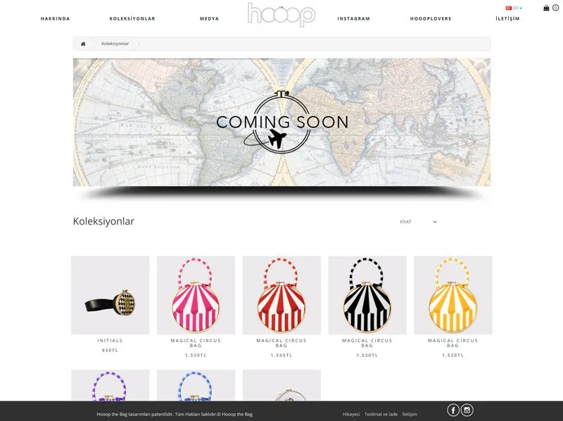 Home page of the Hooop The Bag brand website built by Radar WFP